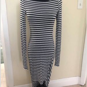 Elizabeth and James Striped Claudia High Low Hem